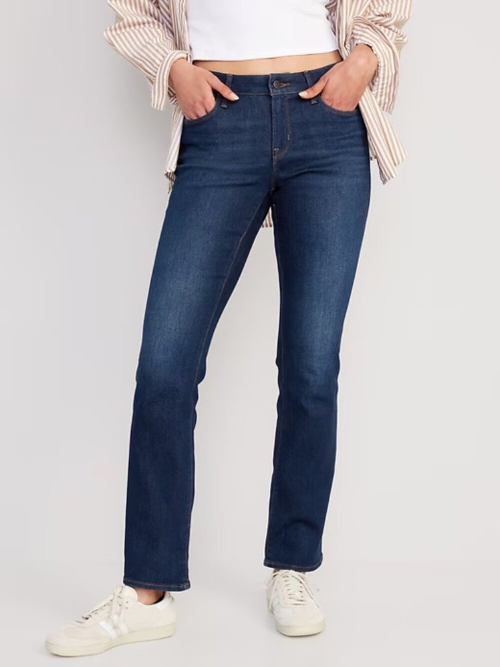 Old Navy Mid-Rise Kicker Boot-Cut Jeans Dark Wash Size 12